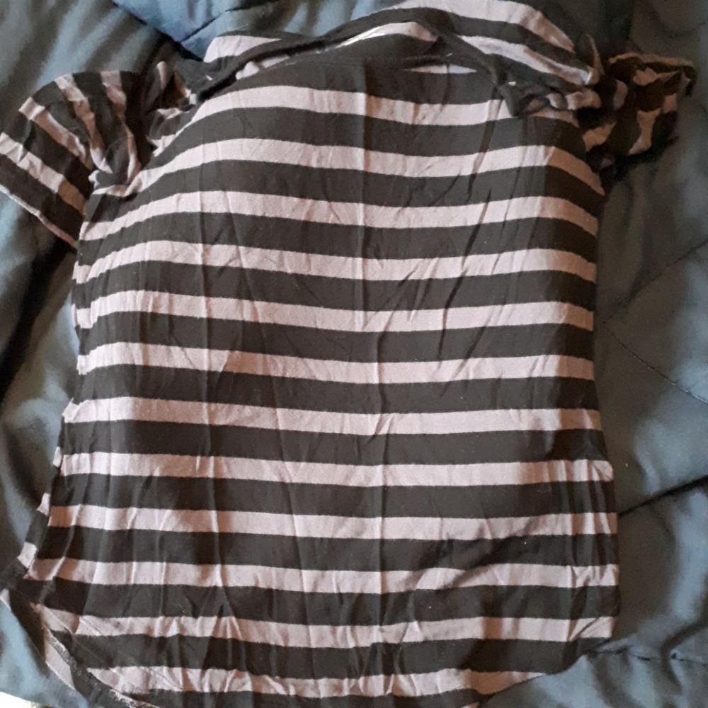 A shirt with black and grey